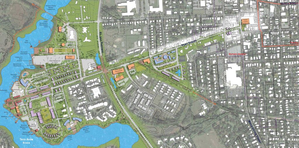 Easton Port Street Masterplan | Easton, Maryland | Project by BCT Design Group