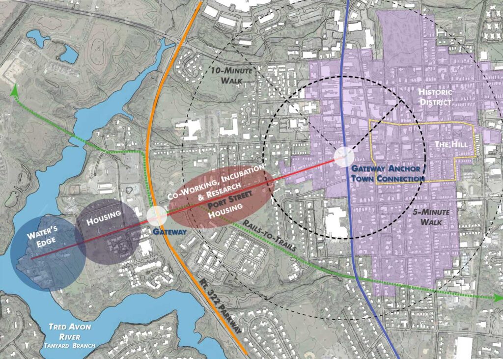 Easton Port Street Masterplan | Easton, Maryland | Project by BCT Design Group